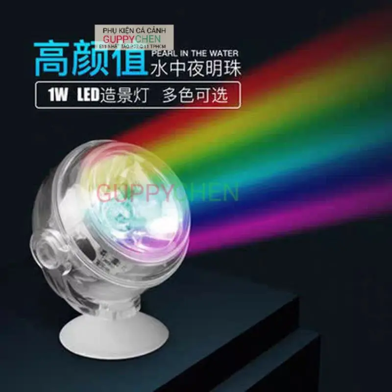 Đèn Led Trang Trí Bể Cá - Tự Động Chuyển Màu - Led Mini Lamp ( 1w ) 6