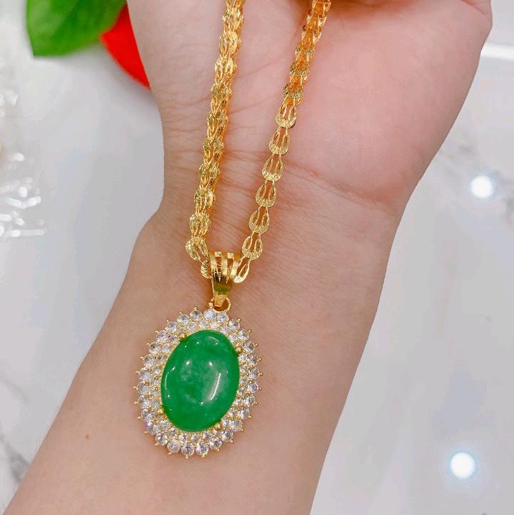 Dây chuyền Phụng mặt đá xanh ( Trang Sức Nữ) 3