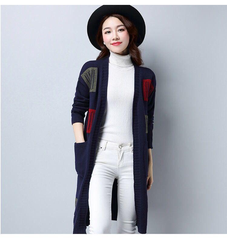 Product Introduction of Áo Cardigan Dệt Kim, Phong Cách Hàn Quốc Mới, Dài Trung Bình Cho Phụ Nữ, Quần Áo Của Các Bà Mẹ Trẻ Trung, Áo Len Ngoài Dáng Rộng, Thích Hợp Cho Mùa Thu, Áo Khoác Mới, 2020 Top Women Màu Đỏ 11