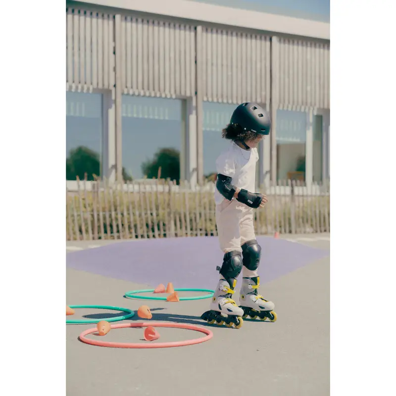 sepatu Roda anak Oxelo Play 5 Power Inline Skates Kids' Original Outdoor - Grey 3