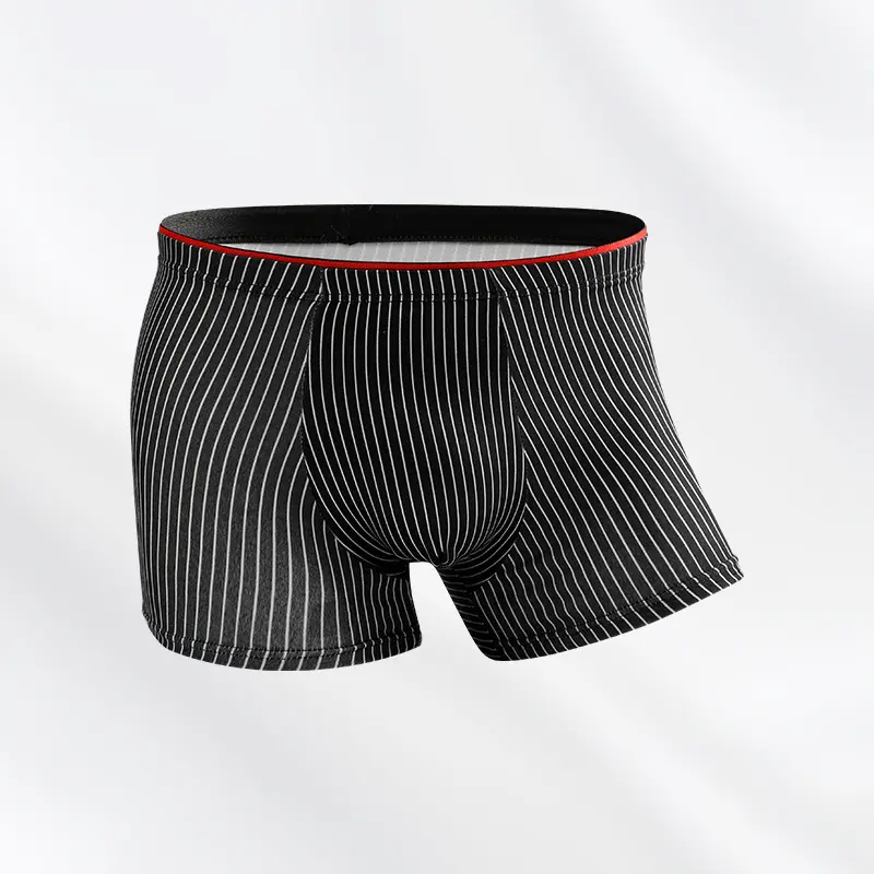 Men's Underwear Boys Antibacterial Breathable Boyshorts Head Striped Sports Outdoor Fitness Loose Men's Pants Boxer Briefs