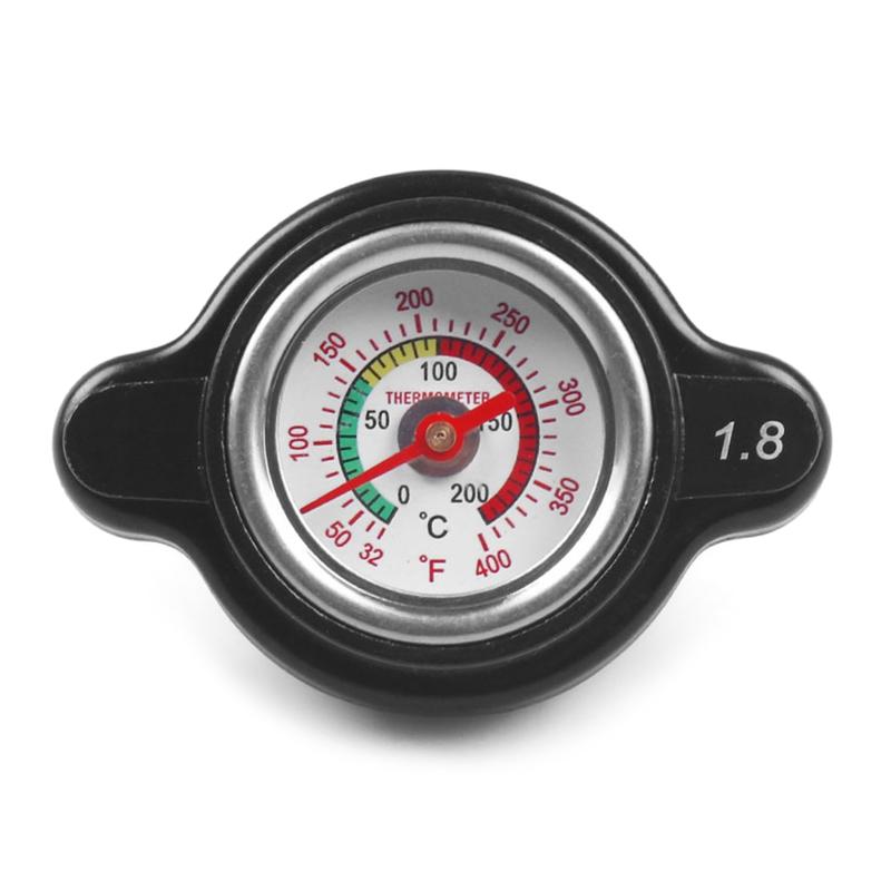 Product Introduction of Car Motorcycle Styling Thermo Radiator Cap Tank Cover Water Temperature Gauge with Utility Safe 1.8 Bar 43