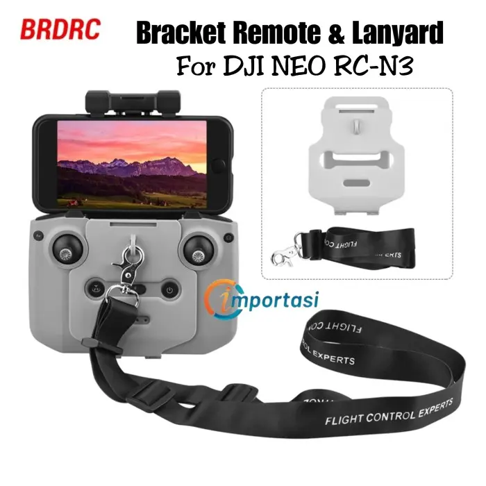Lanyard Tali Strap & Bracket Remote DJI NEO / MINI 3 / AIR 2 / MINI 4 / MAVIC 3 / AIR 3