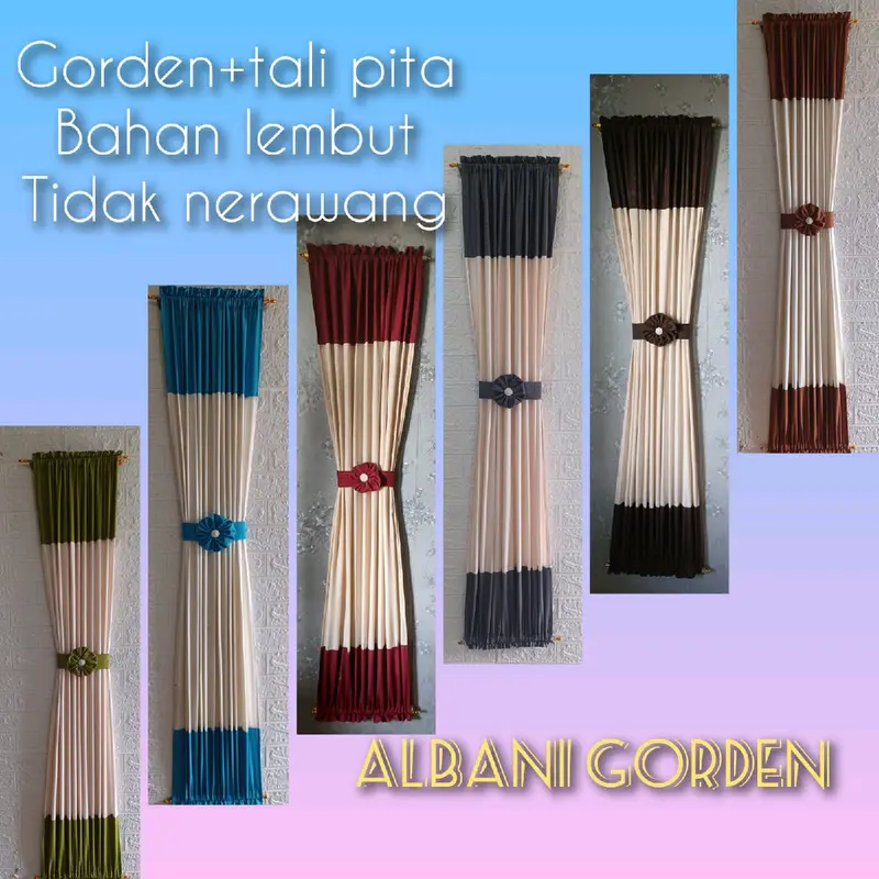 gorden jendela kupu kupu minimalis 0