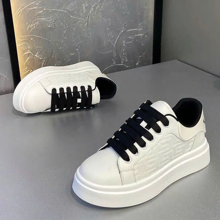 Giày Nam Màu Trắng - Giày Sneaker Kiểu Dáng Trẻ Trung LDW-303, Mẫu Mới Hot Trend 2025 Shoes Cao Su Đế Bằng không có khỏe mạnh 6