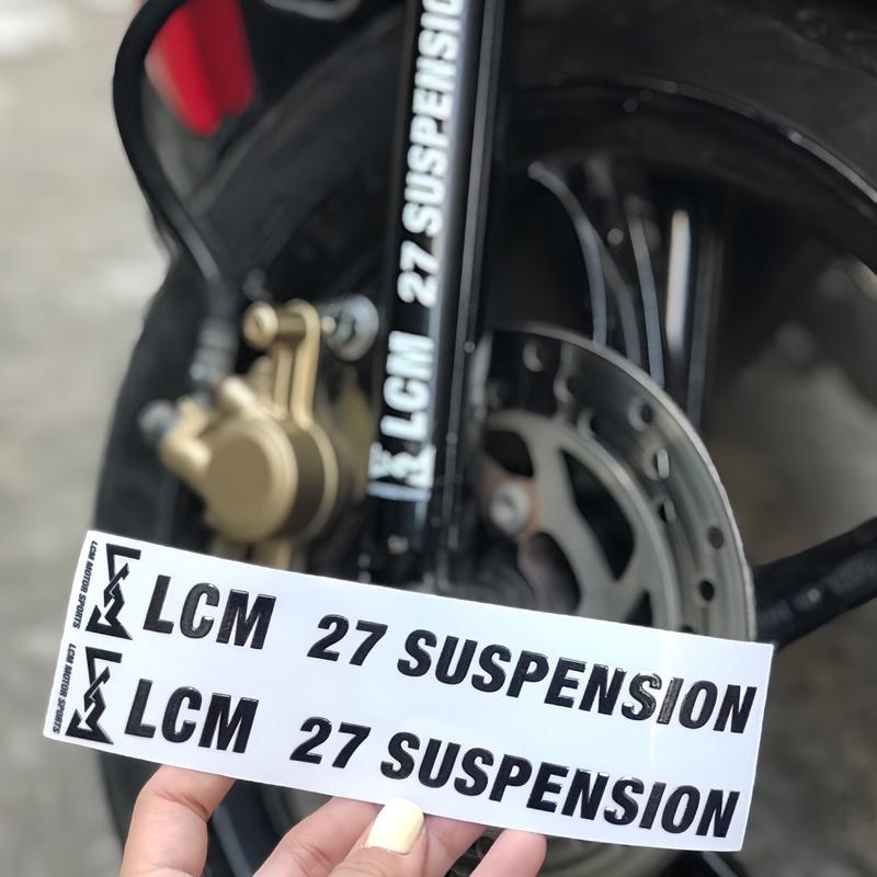 Tem Chữ L C M  Trang Trí Chân Phuộc Chất Liệu In Trong UV Lột Viền Trong, Chống Thấm Nước Decal Nhãn Dán