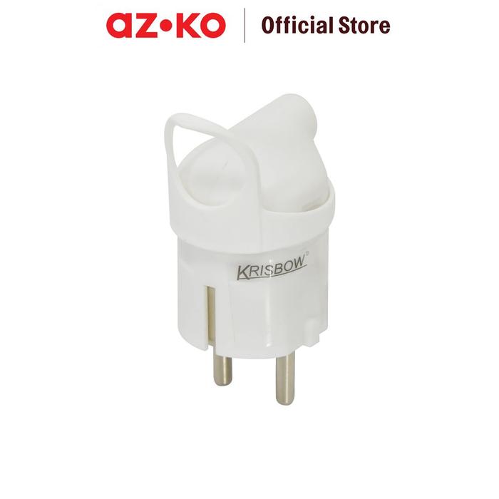 Gambar AZKO Krisbow Kepala Steker Arde Dengan Pengait - Putih Colokan Listrik Electrical Plug Aksesoris Listrik Plug Adaptor Perlengkapan Instalasi dari AZKO ID Kota Administrasi Jakarta Pusat Tokopedia
