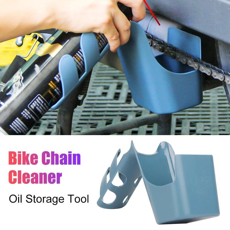 Product Introduction of Motorcycle Chain Cleaning Tool, Motorcycle Chain Oil Stain Storage Tool Box, Chain Oil Anti Splash Tool Set, Motorcycle & Bicycle Accessories 7