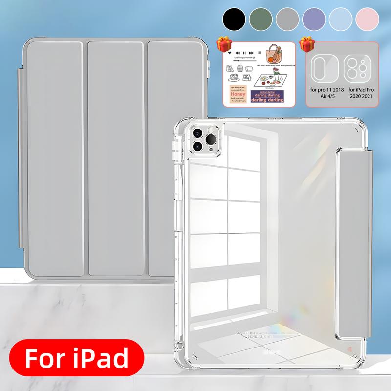 Tay áo bảo vệ trong suốt cao với chủ bút cho iPad Gen 7 8 9 10.2 Air 4 Air 5 10.9 Gen 10 Air1 2 Gen 5 6 9.7 Pro 11 12.9 Ốp Phụ Kiện Case ốp lưng cho máy tính bảng ốp lưng cho ipad