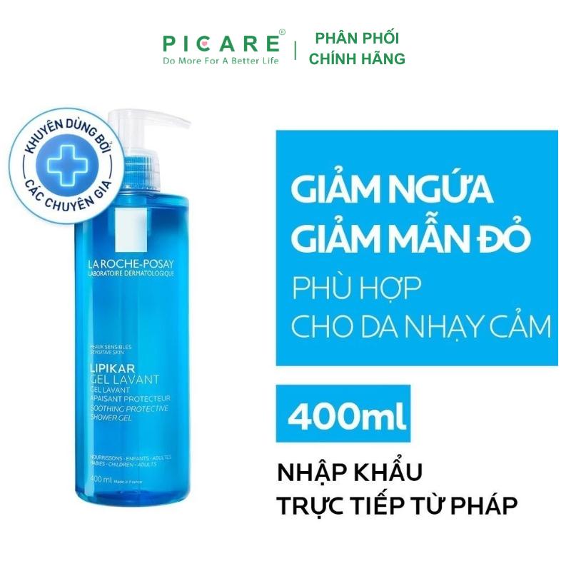 Gel Tắm Làm Sạch Làm Dịu Và Bảo Vệ Da Nhạy Cảm La Roche Posay Lipikar Shower Gel 400ml Dưỡng Da Body Nữ Women Làm Đẹp Trà