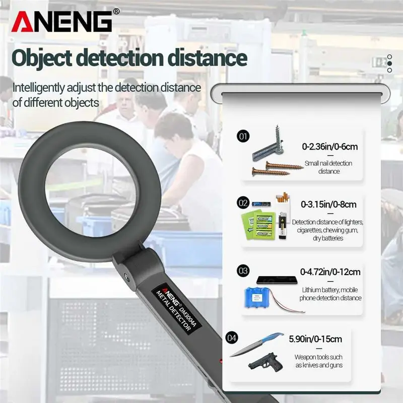 ANENG Stud Finder Metal Detektor Logam Dinding Rumah - DM3004A 3