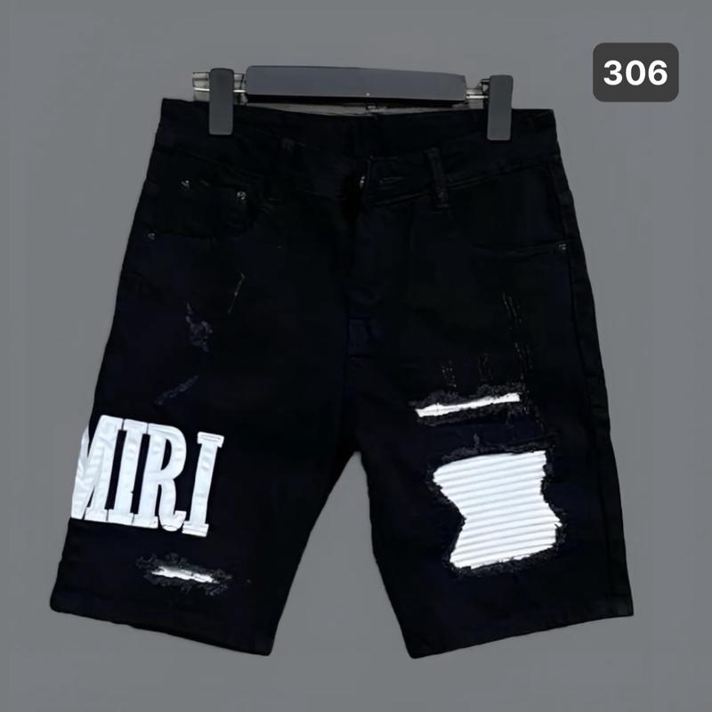 Quần short jean nam 306, quần sọt jean nam màu đen rách, quần đùi jean, quần nam ngắn, quần rin nam ngắn, co giãn size ( 45 - 75kg ) Menswear Có Túi