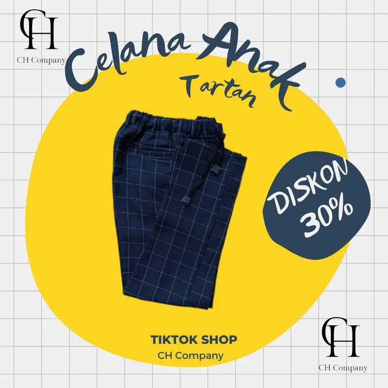 MURAH BANGET NIH LAGU PROMO CELANA TARTAN ANAK Fashion 3