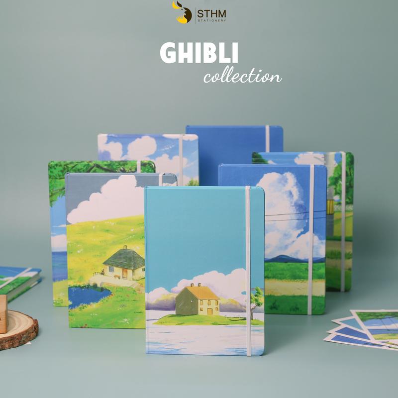 [STHM stationery] - Ghibli collection - Sổ tay bìa cứng in tranh - 160 trang giấy kem 100gsm
