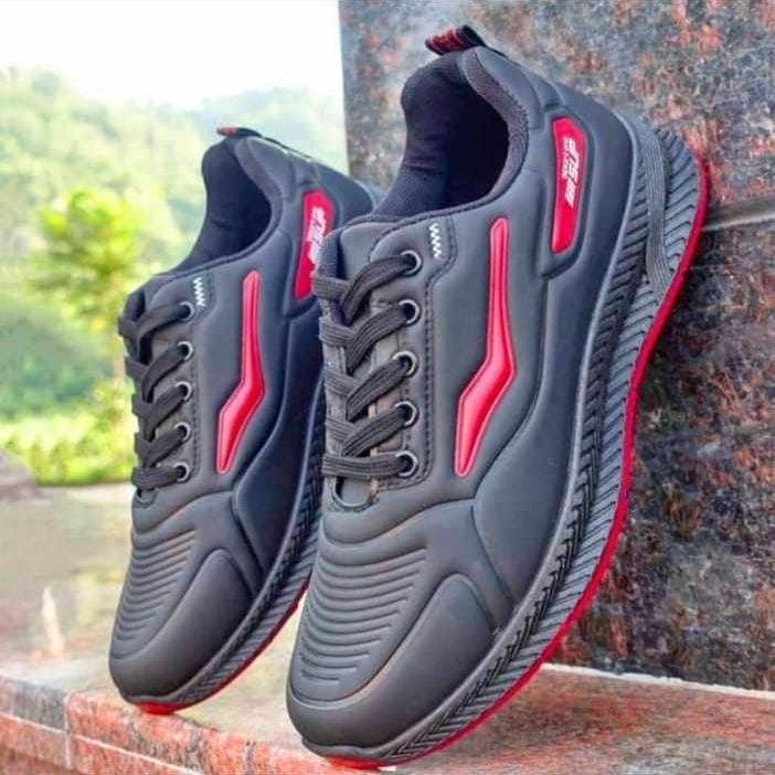 IMPO*R SEPATU RUNNING SNEAKERS CASUAL - SEPATU SEKOLAH PRIA MODEL TERBARU - SEPATU SEKOLAH WARNA HITAM - SEPATU LAKI LAKI DEWASA 4