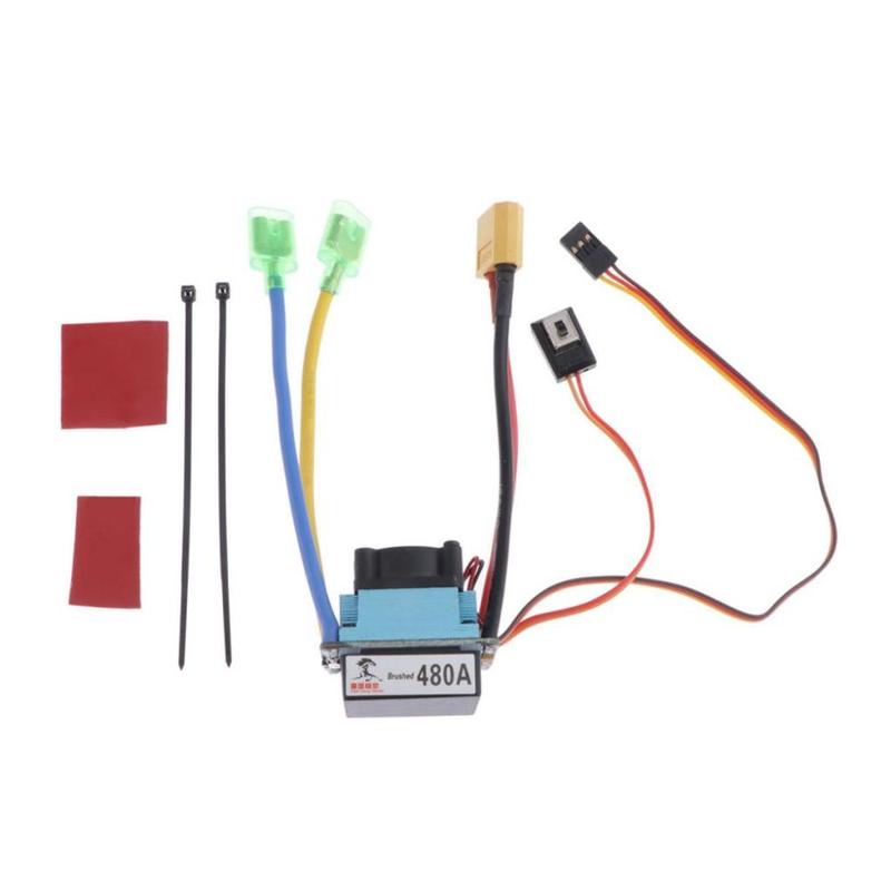Product Introduction of 480A  Controller Waterproof Brushed ESC for 540/550/775 Motor 0