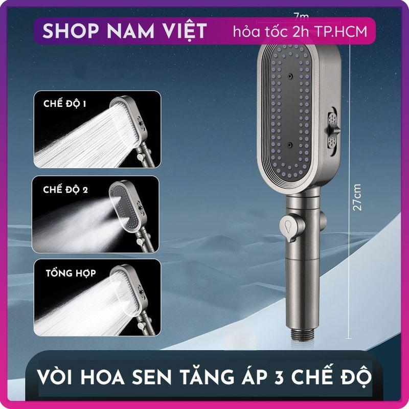 Đầu Vòi Sen Tăng Áp Cao Cấp Có Lọc, 3 Chế Độ Nước 6
