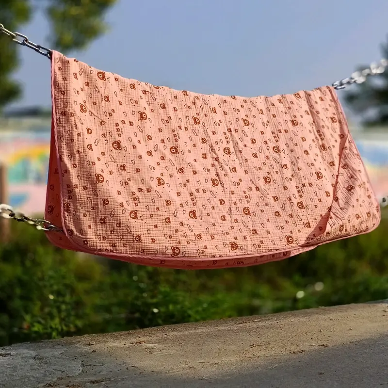 Khăn đa năng 2trong1  xô muslin 4 lớp kt 110x110cm Em bé Cho Bé 0