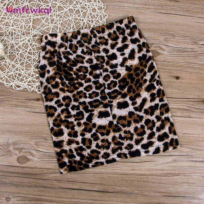 Váy bút chì ôm sát cơ thể gợi cảm cho nữ, Váy ngắn mặc đi tiệc mini cạp cao in họa tiết da báo Quần 3