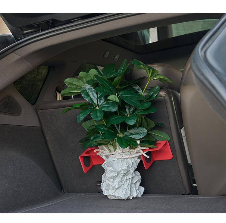 Product Introduction of 2pc Car Back Auto Trunk Fixed Rack Holder Stand Stabilizer Shake-proof Organizer Fence Storage Holder Adjustable Distance Storage Box Fixer 3