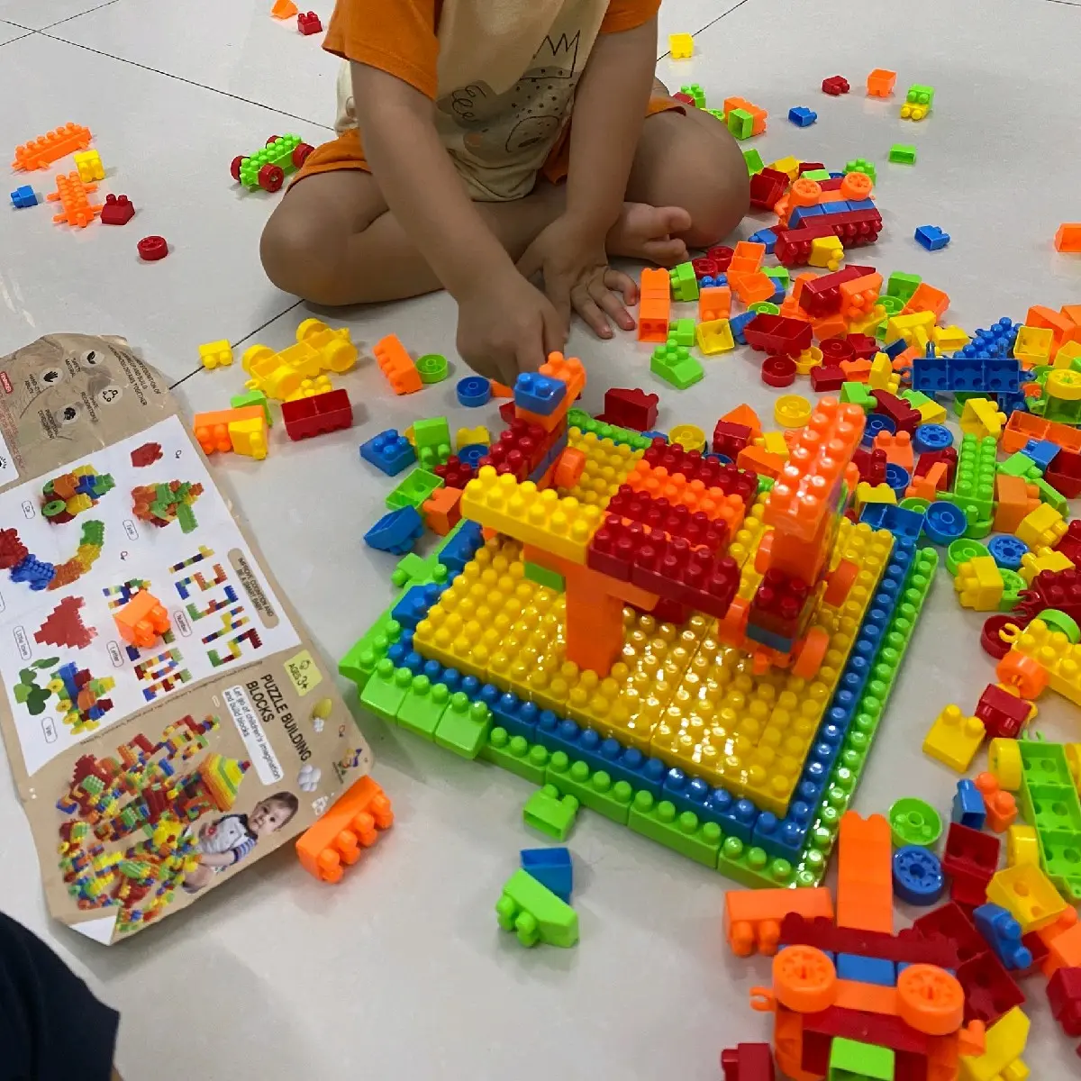 Đồ chơi lắp ráp 265 mảnh ghép cho bé phát triển kĩ năng và tư duy Bộ Lắp Ráp Tháo Lắp Xếp Hình Toy