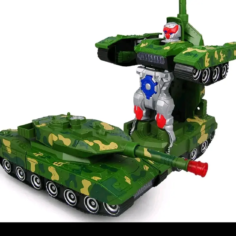 Đồ Chơi Xe Tăng Biến Hình Robot Tự Động Có Đèn Và Nhạc Bộ quà tặng cho bé Toy 4