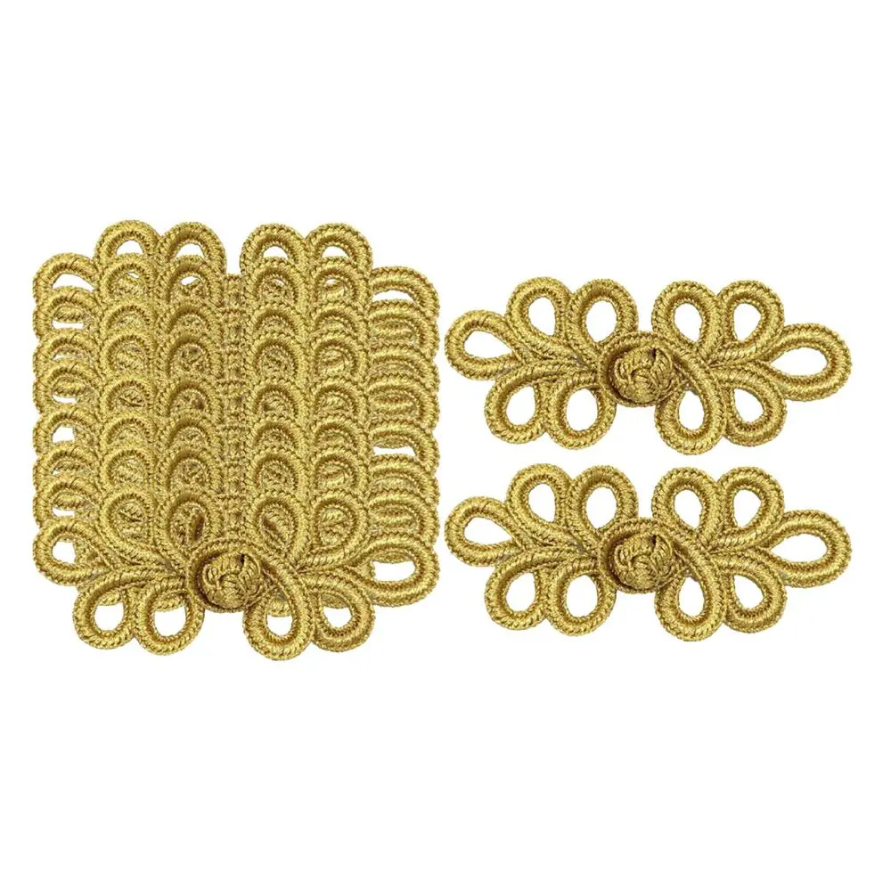 fellaptop Chinese Knots Frog Buttons Closure Fasteners Sewing Handmade Knitting