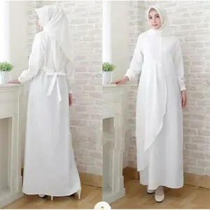 Caliana Dress-Gamis Putih Ihrom Basic Putih Umroh Gamis dress putih korea muslim Menyusui Busui Dress Baju Gamis Wanita Putih Korea Terbaru Lebaran 2023 Baju Muslim Long Dress Jumbo Kondangan Nyaman Dewasa Remaja Syari