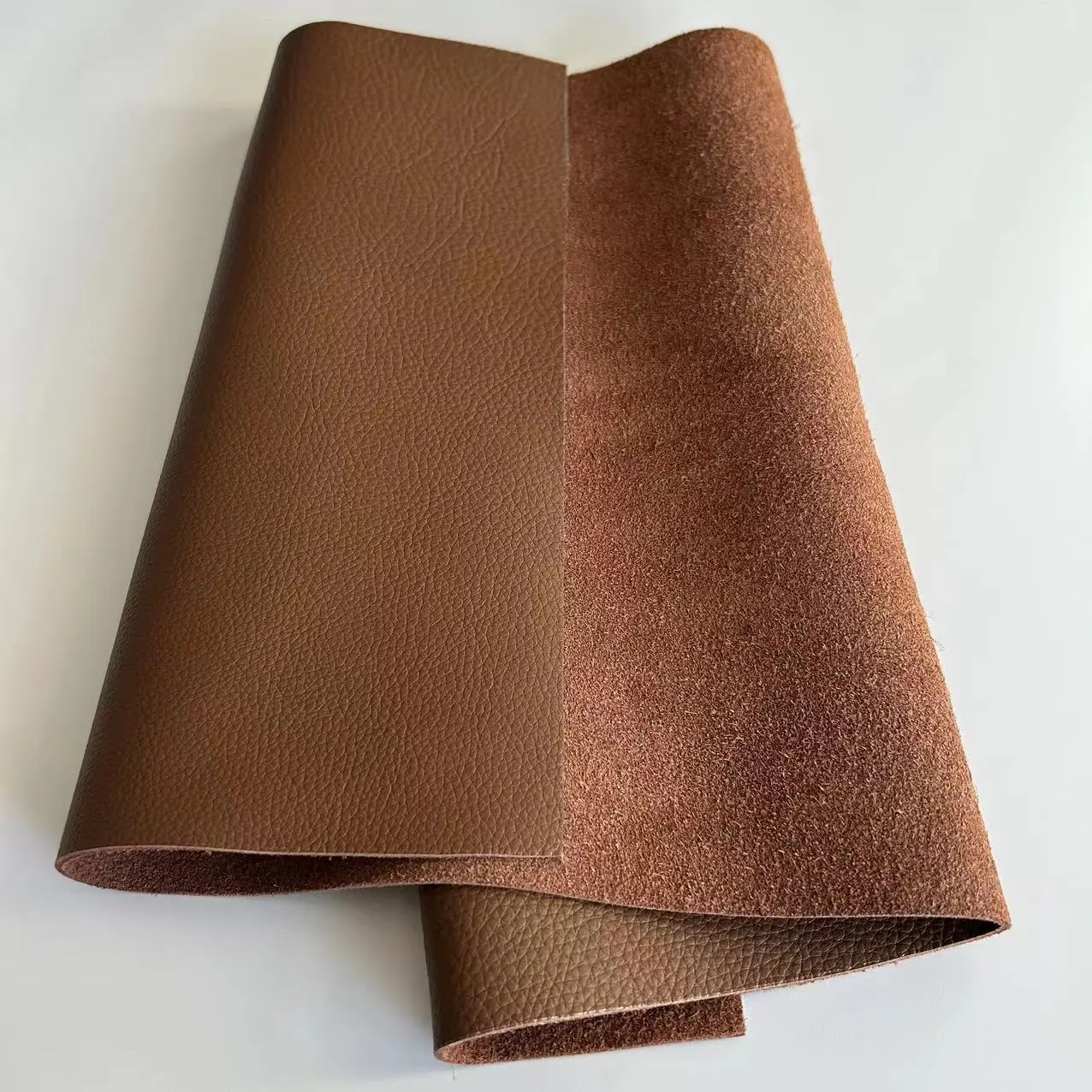 Da bò lớp đầu tiên, màu nâu, đệm Sofa, túi sửa da, mềm mại cho Đầu Giường, tấm nguyên tấm tự làm