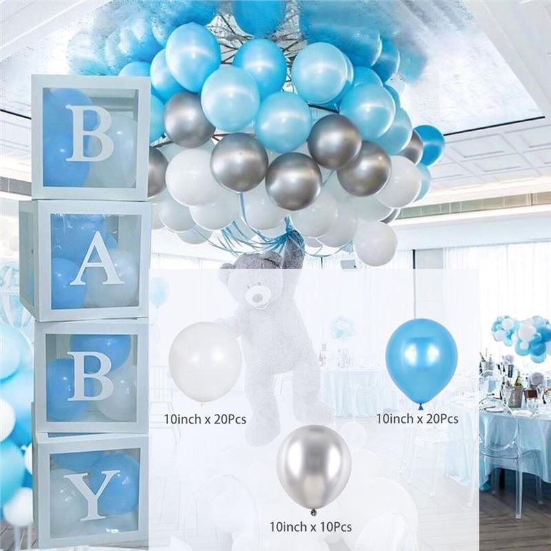 Product Introduction of Belon, 52pcs, Metallic Silver Blue White Latex Balloon, Garlandit, It Forids, Sesuai untuk Majlis Hari Lahir, Perkahwinan, Bridal Party, Baby shower, Hiasan, Belon Ballon Putih 6