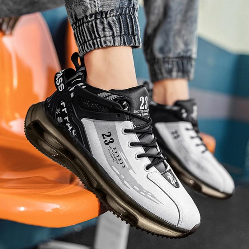 Product Introduction of Fashionable Men's Shoes: Air Cushioned Sneakers for Casual and Sports Shock-absorbing Sports Versatile Running Shoes Athletic Trainers 4