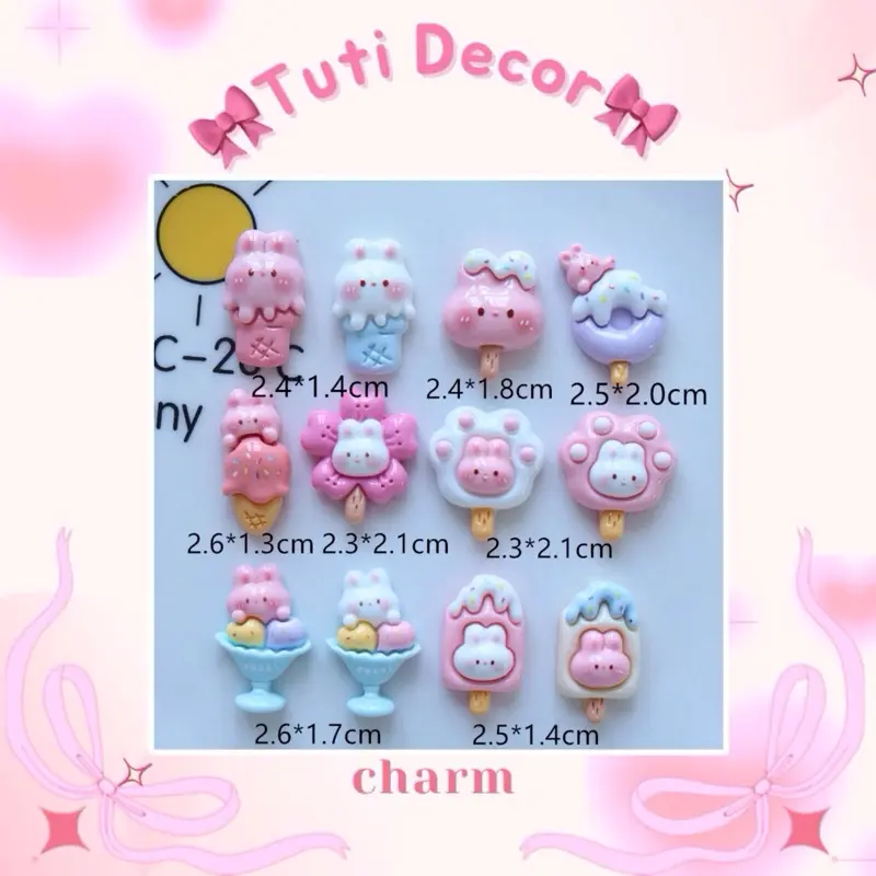 Charm Dán Xe TẶNG KEO - Kem 0
