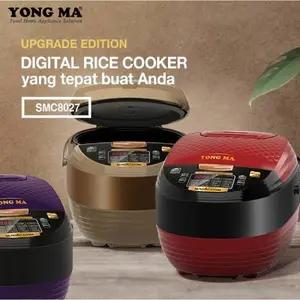 MAGIC COM YONGMA / YONG MA UPGRADE VERSION TERBARU RICE COOKER DIGITAL SMC-8027 14 FUNGSI 2L BATAM GARANSI RESMI