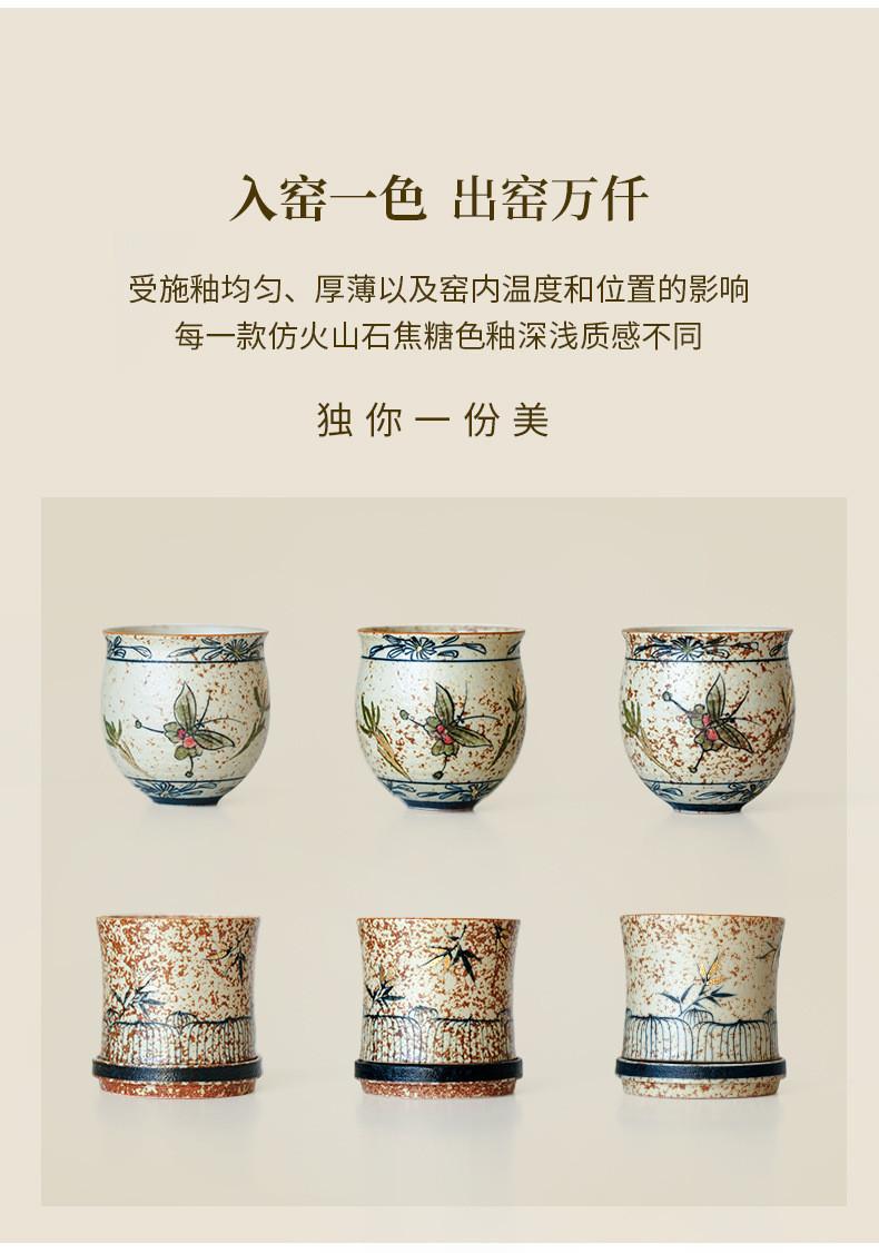 Product Introduction of Blue And White Flint Red Pure Handwritten Teapot Household Living Room Ceramic Teapot Small For One Person To Drink Special Tea [A901] 0