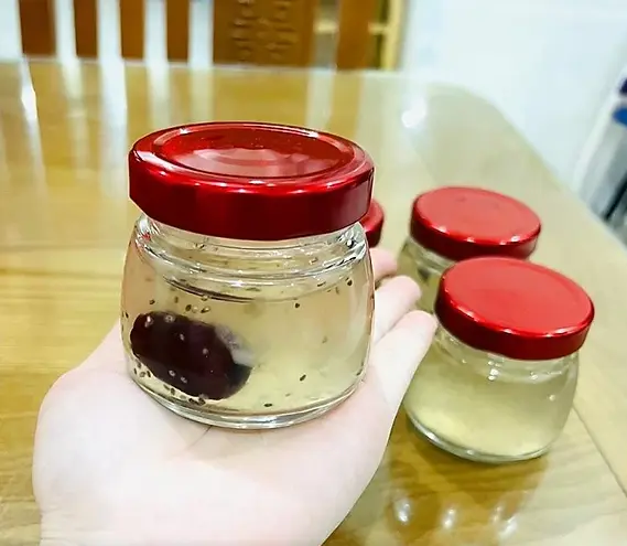 Hũ sen bầu chưng yến 100ml - 150ml - 75ml, hũ thủy tinh chưng yến 2