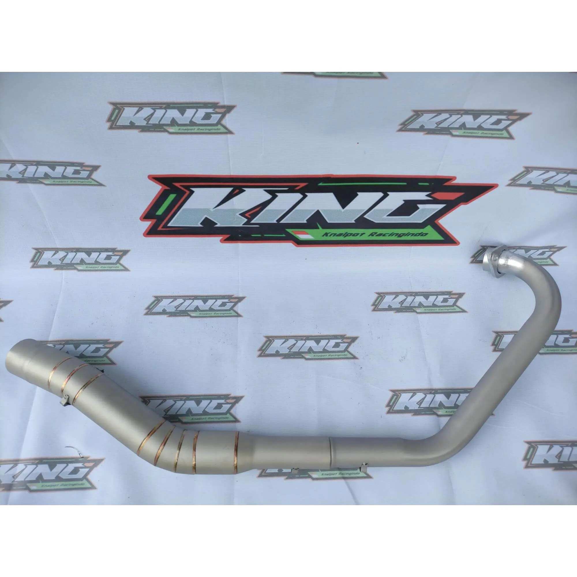 pipa leheran knalpot racing sanblast titanium bukan proliner r9 rcb cld diameter out 50 untuk semua motor vixion r15 satria gsx sonic cbr mx king cb mx supra gtr crf klx wr 155 verza cb 150 r dll Motorcycle