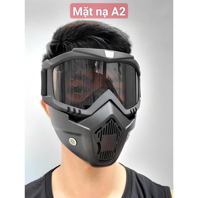 Mặt nạ Hàn đa dụng, Bộ kính bảo hộ Hàn xì,chống bụi, chống nóng, chống mưa, độ bền cao, không mờ, đục, hấp hơi. Mặt nạ phượt TM94