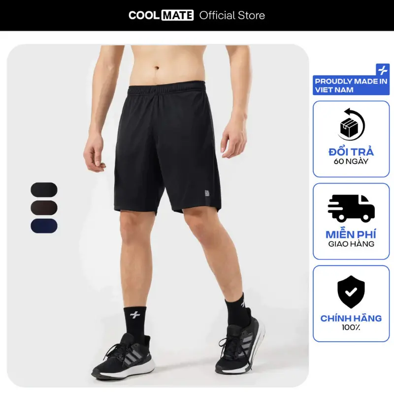 Quần Shorts thể thao nam 7" Pro Active nhanh khô thoáng mát Coolmate