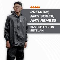 Gambar Jas Hujan Setelan Baju dan Celana KHN Pria dan Wanita Sealing Press Biru Merah Hijau - Hitam, Dewasa dari KHN Store Kab. Sumedang 1 Tokopedia