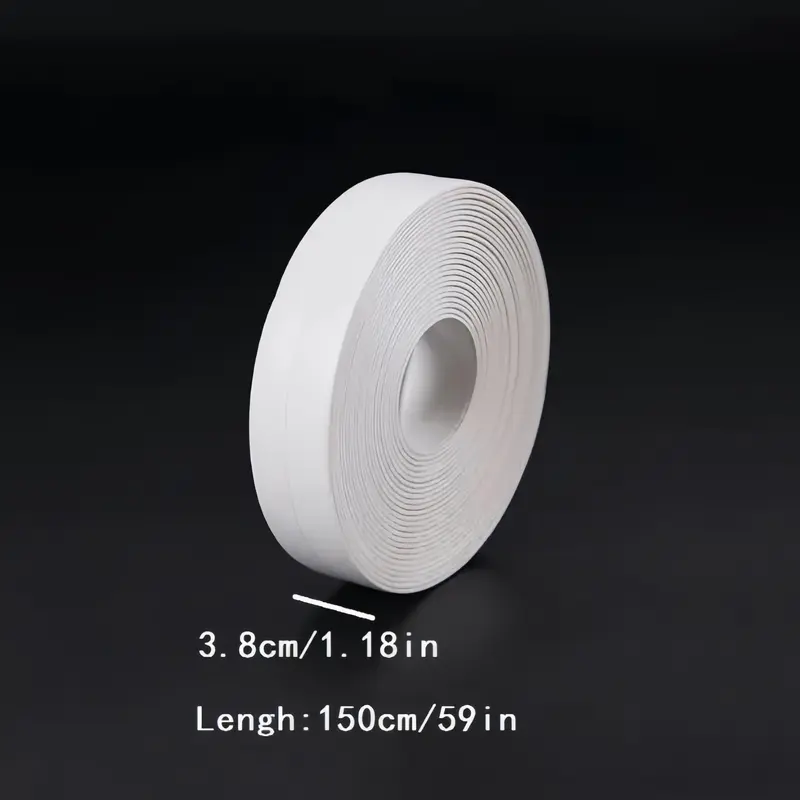 Self Adhesive Bathroom Caulking Tape, Waterproof Anti-mold Caulking Tape, Universal Kitchen & Bathroom Seam Sticker Tape, Seal, Glue, Silicone, Tools 2