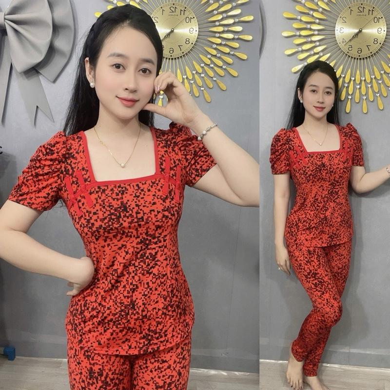 - Đồ bộ thiết kế thun aty tơ - cổ sẩm tay phồng !!!!!! 0