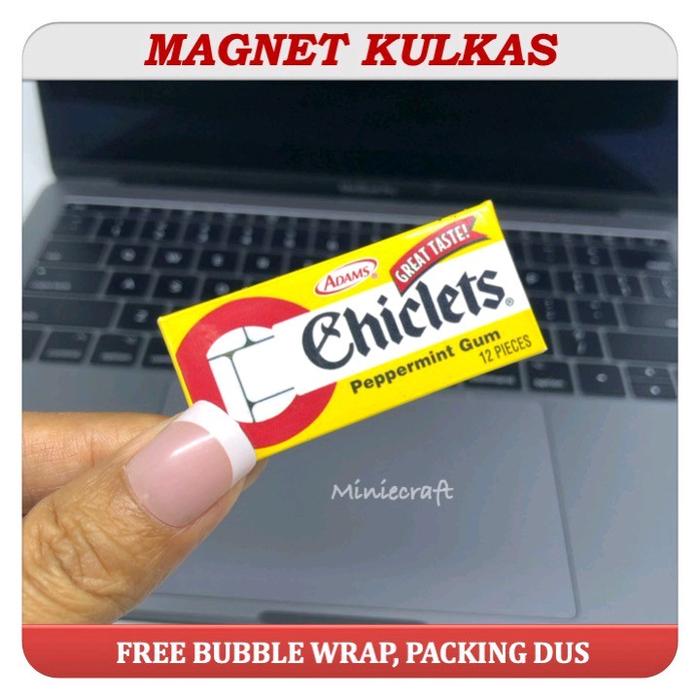 Gambar MAGNET TEMPELAN KULKAS MINIATUR PRODUK CHICLETS CANDY dari Minie Craft_NEW Kab. Bandung Tokopedia