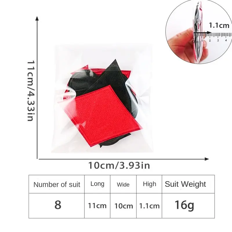 Miếng Dán Thêu Thẻ Poker, Bộ 8 Chiếc, Hình Đuôi Dấu Bài, Miếng Dán Quần Áo Poker, Miếng Dán Sắt Tự Làm, Miếng Dán Trái Tim Màu Đỏ, Miếng Dán Nhiệt Nhiệt Thủ Công, Thích Hợp Cho Phục Hồi Quần Áo 2