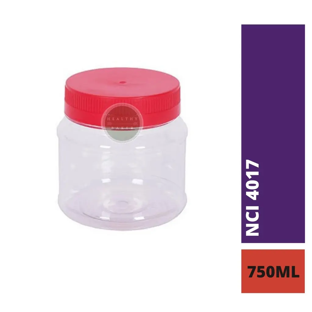Balang kosong /Balang Kuih Plastik Pet container/Balang Biskut NCI - 4017 1pcs