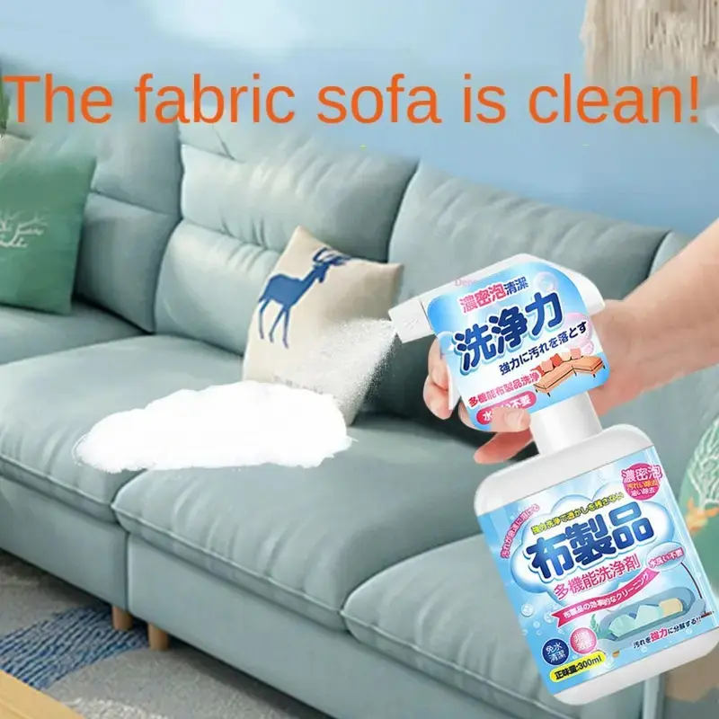 Dung Dịch Làm Sạch Ghế Sofa Vải, Hiệu Quả, Dạng Bọt, Dễ Dàng Loại Bỏ Vết Bẩn Cứng Đầu, Thích Hợp Để Vệ Sinh Nhà Cửa, Khô Và Không Nước, Có Thể Dùng Cho Vải Và Thảm, Chất Tẩy Rửa, 1 Chiếc