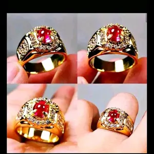 CINCIN BATU AKIK MERAH DELIMA ORIGINAL SIAM BANGKOK ASLI HQ