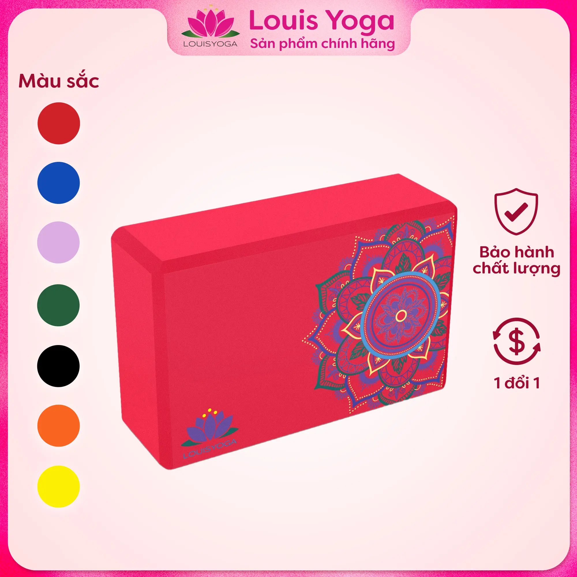 Gạch tập yoga Louis sắc màu Madala 220g - LOUISYOGA