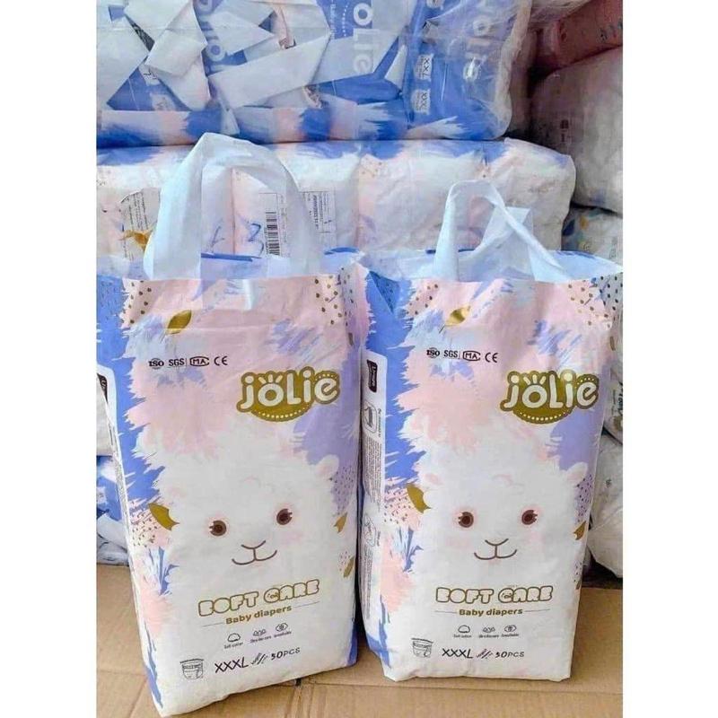 Combo 2 bịch + Quà 100 miếng bỉm JOLIE đủ size từ sơ sinh tới 4xl Thấm hút 500-700ml