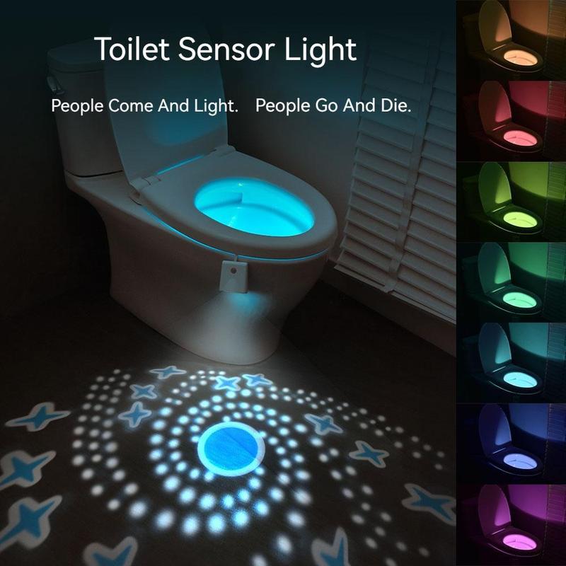 LED Motion Sensor Toilet Light, Toilet Lamp LED Night Light, Toilet Seat Light, Sensor LED Bathroom Night Lights, Indoor Lighting for Bathroom 4
