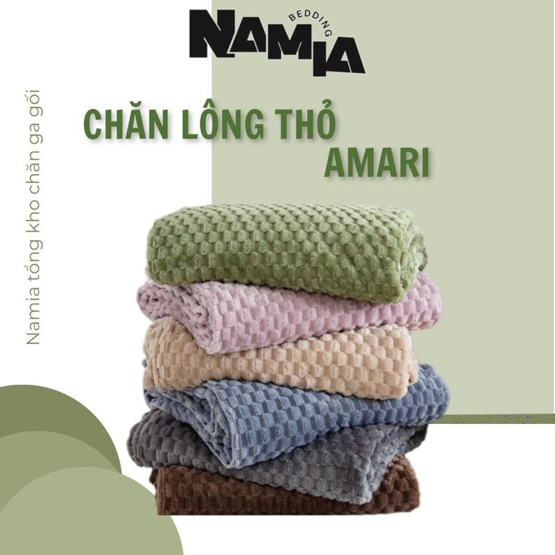 Chăn lông thỏ AMARI kích thước 2m*2m3 mềm mịn ấm áp ,linh động sử dụng khi đi du lịch đắp nhẹ văn phòng.